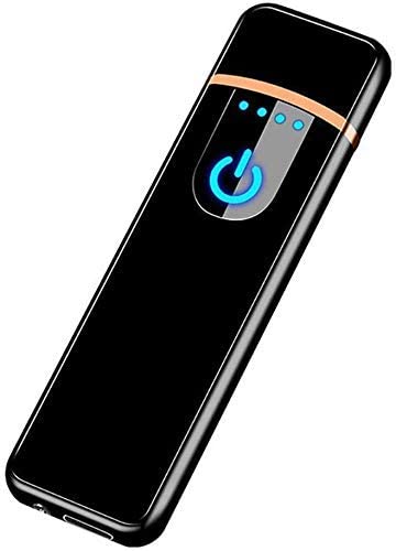 Metal Electric Usb Del-08 Touch Lighter For Smoking Rechargeable Windproof Slim